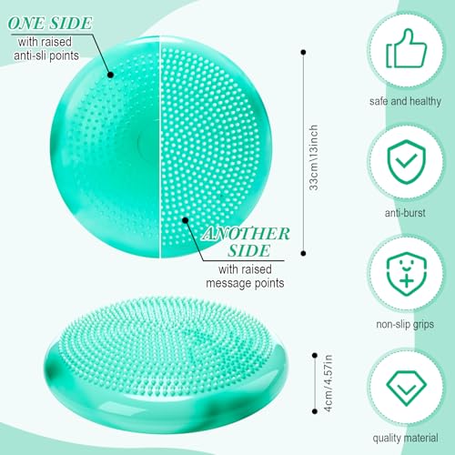 Image of Libima 4 Pcs Wiggle Seat for Kids Inflated Wobble Cushion | 13'' Sensory Flexible Seating for Classroom Elementary, Balance Disc for Student Adults Pet Training Office School Home Chair