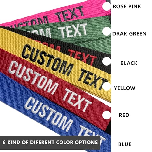 Custom Luggage Tags - Customize with Your Text,Personlized Name ID Suitcase Tag Labels for Travel Suitcase,Embroidery Baggage Tags for cothings,Quickly Spot Suitcases,Travel Bag,Hiking Bag4