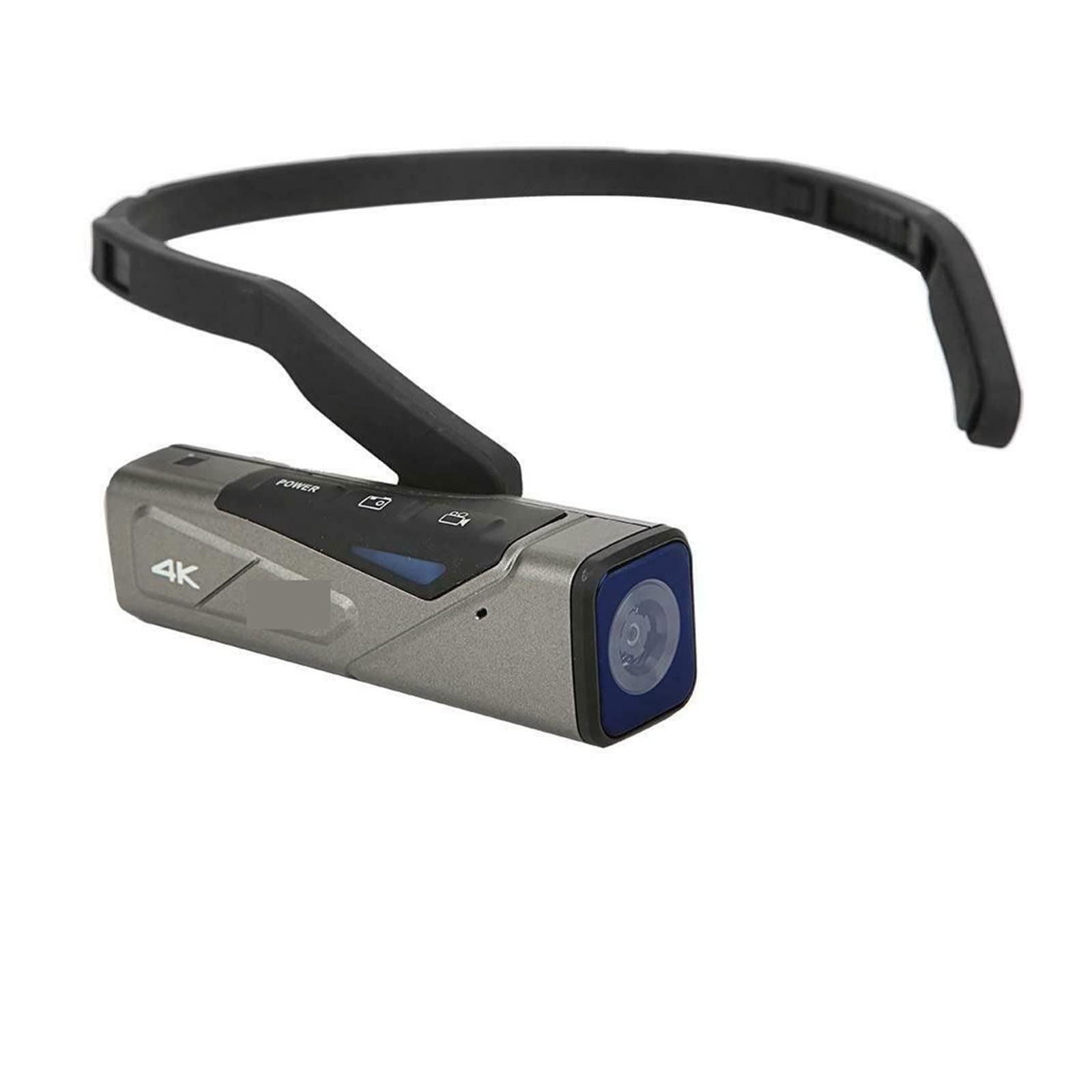 CVFRDD Vlog Video Camera Head Mounted Wearable Camcorder 4K Mini Digital Camara(EP7)