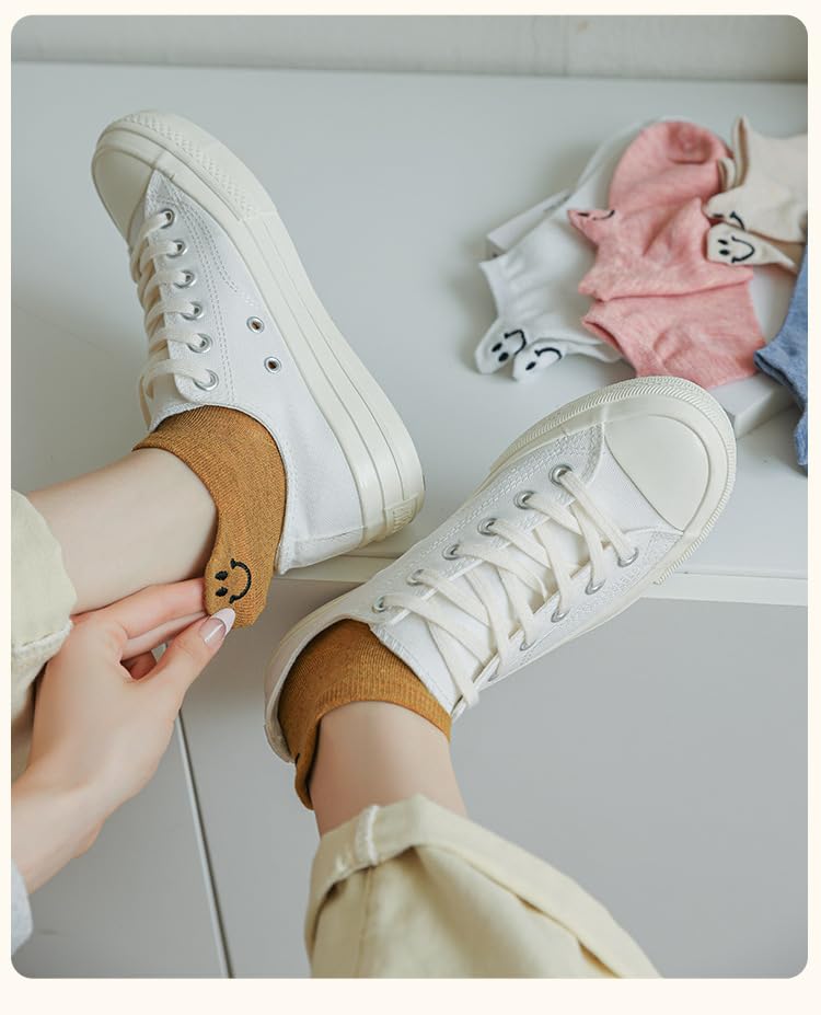 1Pair Fashionable Pure Cotton Socks Set, Soft Breathable, Elastic, Non - slip, Good for Home Sports4