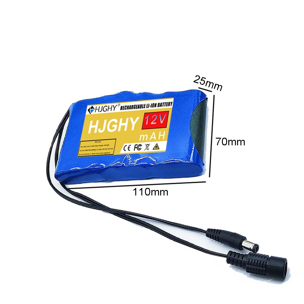 12 V Akumulator zamienny do ładowania 12 V 6800 mAh Akumulator litowo-polimerowy do ładowania zewnętrznego 12 V Akumulator do oświetlenia LED