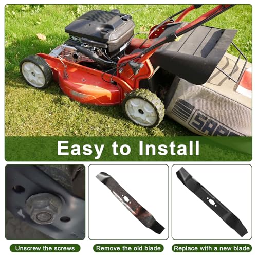 Swess 742P05177 742-05177 High-Lift Bagging Blades Compatible with Craftsman 42 Inch Mower Blades Riding Mower & Zero-Turn Mower, Replace for 742-05177-L 742P05177-L CMXGZAM110191, 2 Pack - Thumbnail 6