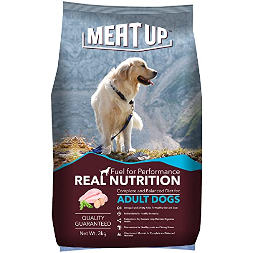 Image of Meat Up Adult Cat Food, Ocean Fish - 1.2 kg Pack (Buy 1 GET 1 Free) & Meat Up Adult Dog Food, 3 kg (Buy 1 Get 1 Free)