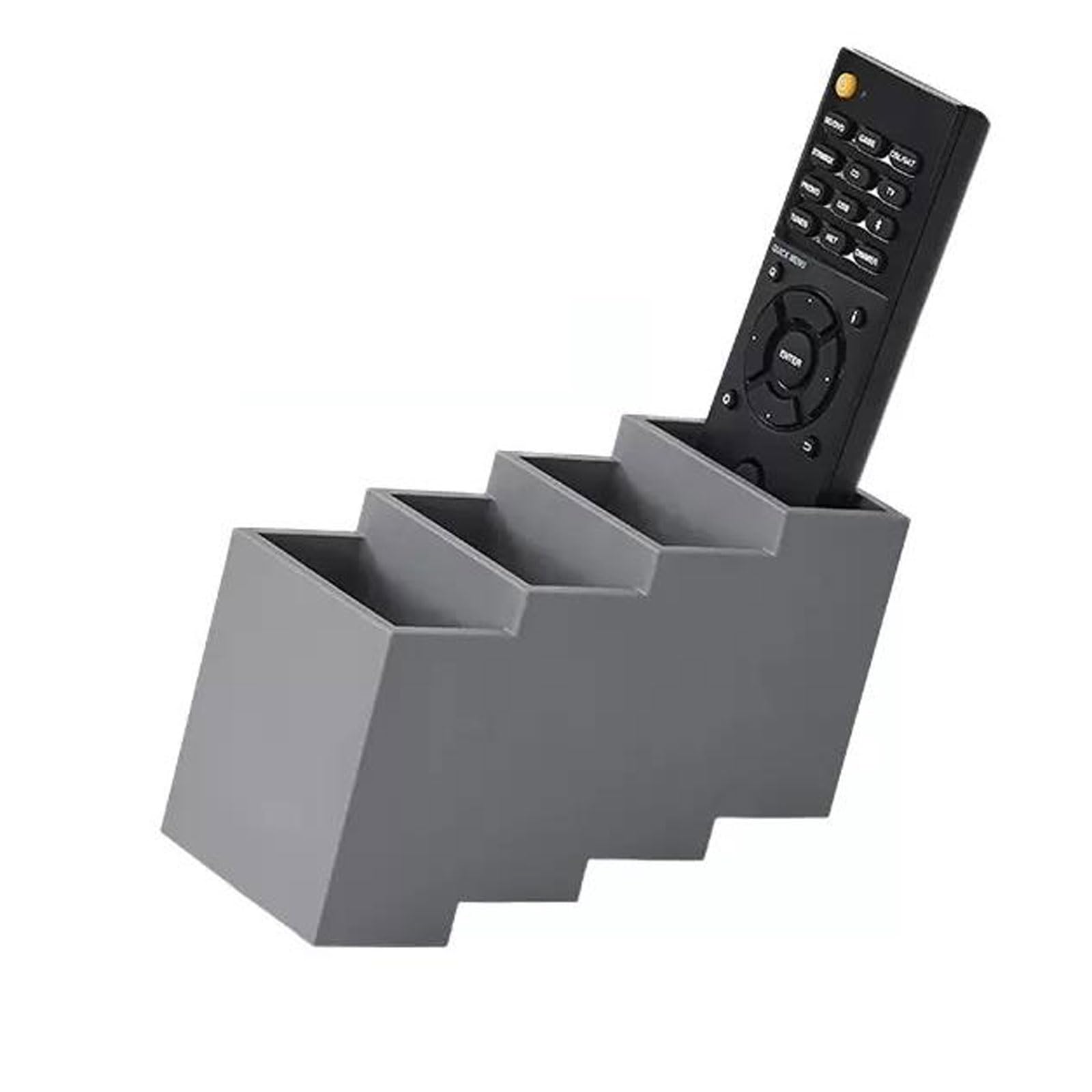Porta Telecomandi Organizer for telecomando, porta TV in gomma con 4 scomparti, organizer for telecomando, organizer for tavolo, scatola multimediale for soggiorno, scrivania Organizer per portaoggett