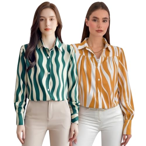 Image of GRECIILOOKS Shirt for Women Stylish | Long Shirt for Women | Oversized Shirt for Women | Women Shirt | Woman TOP