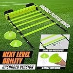 Yes4All Agility Ladder – Adjustable Speed & Agility Training Equipment for All Ages – Durable, Portable, Multiple Combo Sets Available - Image 5