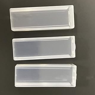 Mikikit Slide Storage 5PCS Box Slides and Cover Slips Slider Stage Micrometer Slide Glass Slide slideshow Pocket Microscope case Slide Case Opening Slide Slider Slide Mailer