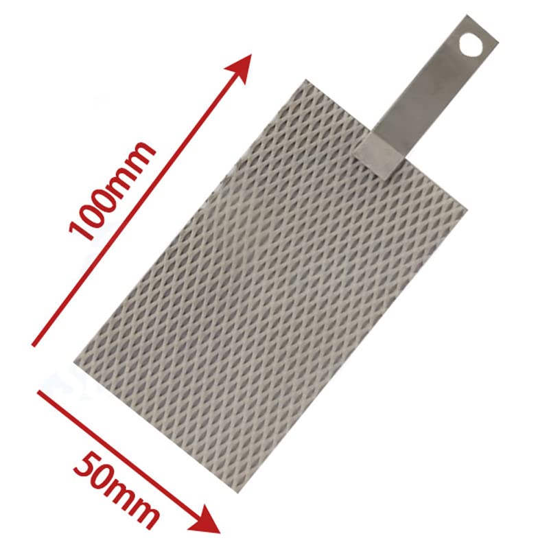 Platynowa elektroda siatkowa do profesjonalnej elektrochemii – dostępne opcje 100 mm x 50 mm(100x100mm(No handle))