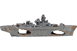 BioBubble Origins Sunken Battleship Ornament: Dive into History and Maritime Charm