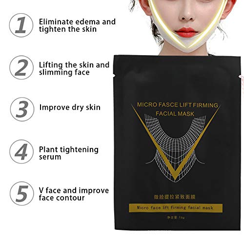 5pcs Gesicht Abnehmen Gürtel, Face Slimming Belt, Gesichtslift Tape Maske Hals Straffendes Band Gürtel V Form Gesichtsmaske Masken Behandlungen anheben Straffendes Doppel Kinn Reducer
