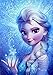 Für den Geburtstag ein Tortenbild, Rechteckig A4, Zuckerbild mit dem Motiv: Frozen Die Eiskönigin, Essbares Foto für Torten, Tortenbild, Tortenaufleger - 0277w