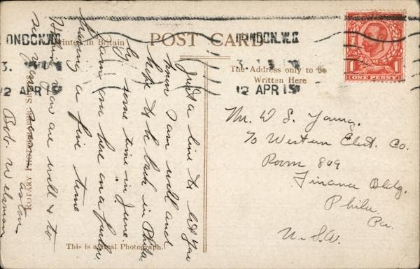 Miniatura 2 de Birds-eye view of the strand from the Tivoli London, UK Original Antique Postcard