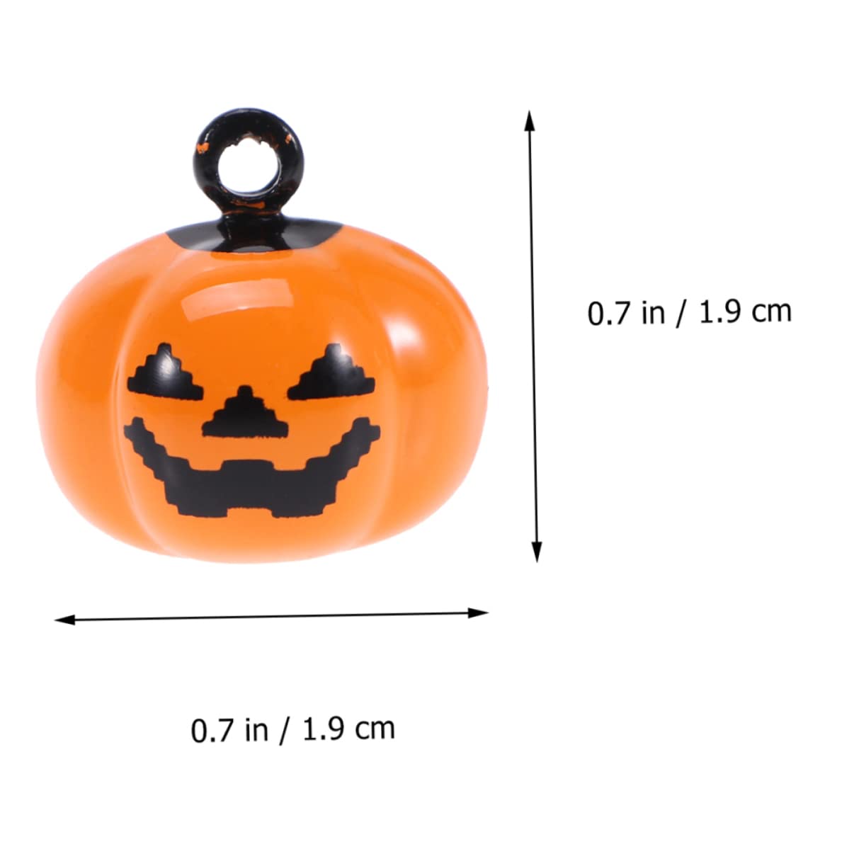Campanellini a Forma di Zucca 12 Pezzi per Animali Domestici Ciondolo in Rame