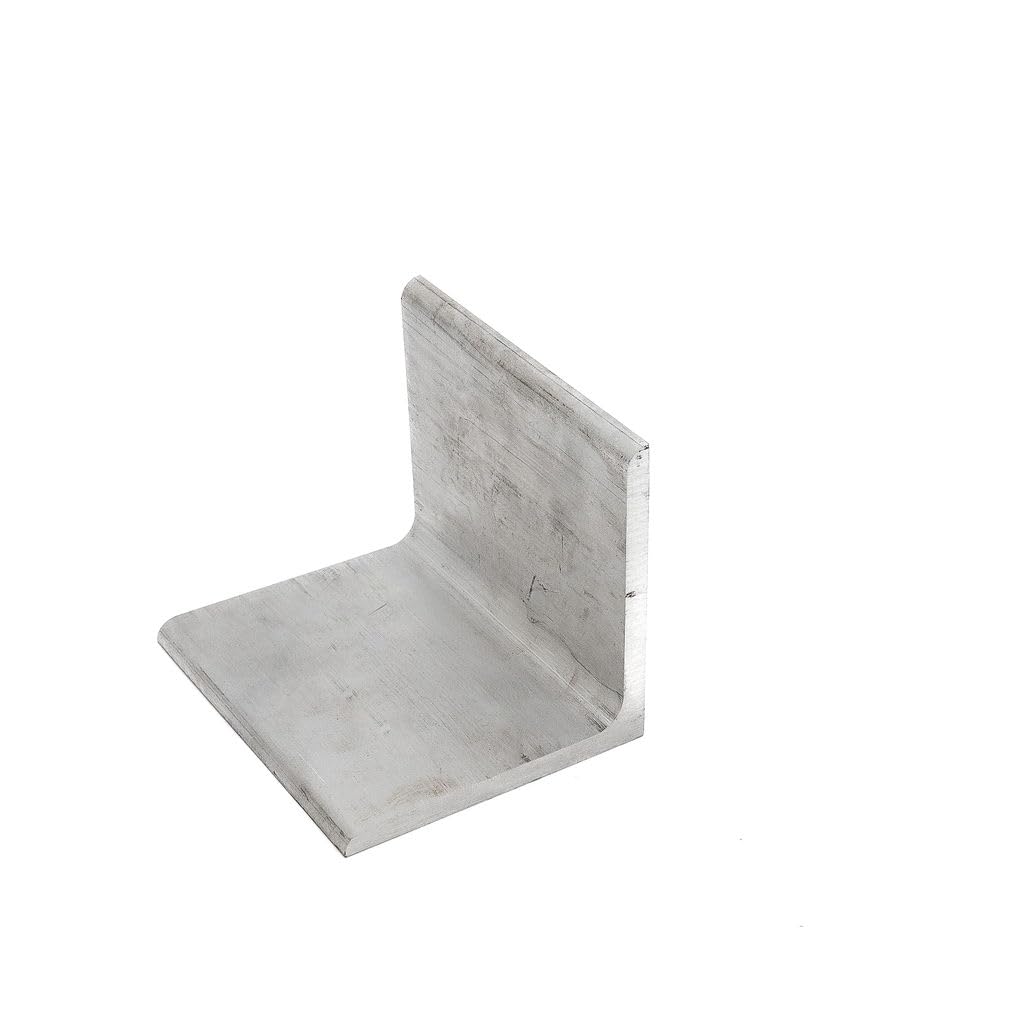 Aluminum 6061 T6/T-651 Angle Equal Legs 2.5", 0.25" Thick, 12" Cut Length, Structural L Bar, Lightweight, Machinable, Weldable for Framing and Support