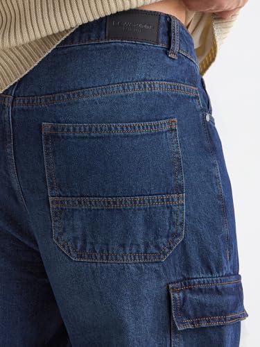 Image of Bewakoof Men's Baggy Fit Jeans