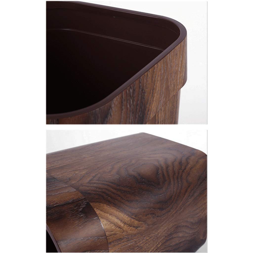 UPJAKS Cubo de Basura Simples de la casa Bote de Basura de la Basura práctico Puede for el Dormitorio Cocina baño Grande Bote de Basura sin Tapa En Sala Papelera Bote de Basura Baño (Color : B)