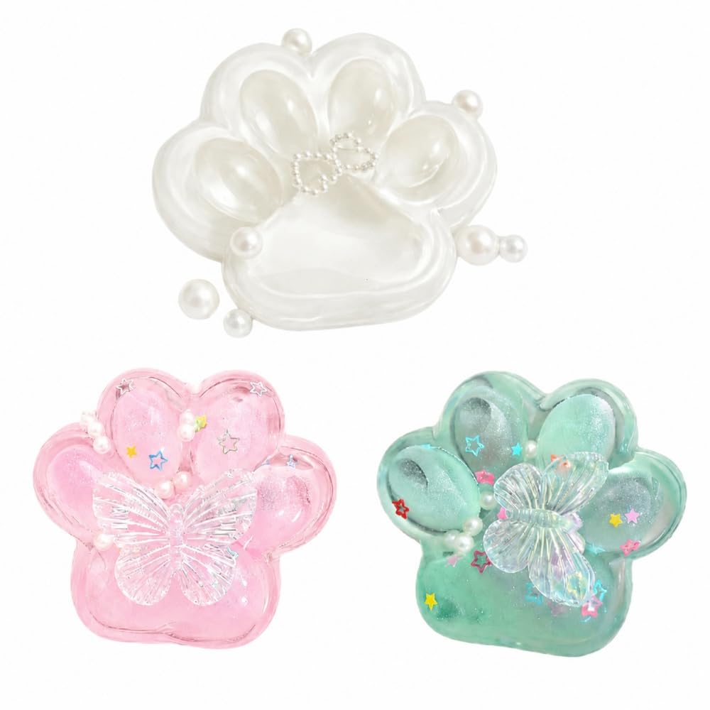 Amazon | 水感 スクイーズ 肉球 透明 3個セット ぷにぷに もちもち