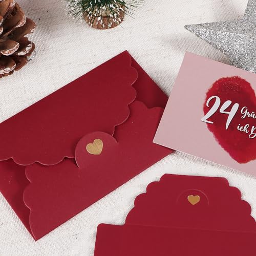 BHGT Adventskalender Karte für Paare 24 Warum Ich Dich Liebe Adventskalender Füllung Weihnachten Geschenke für Ihn Sie Partner Rubbelkarten Liebe Karte Liebesgeschenke für Jahrestag
