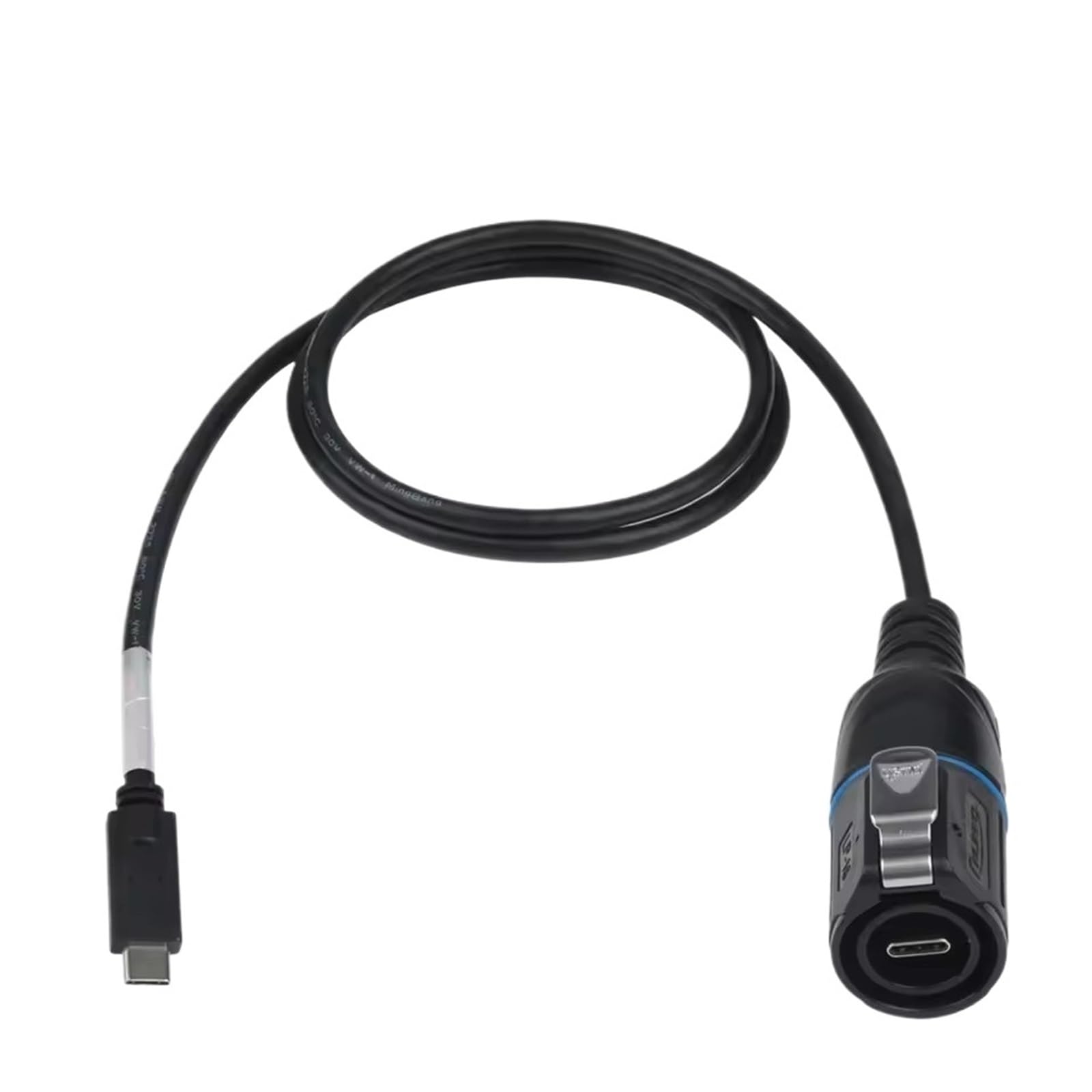 LP16 - Cavo di prolunga impermeabile tipo C, 3 A, 2 m, connettore USB C per ricarica rapida trasferimento dati 10 Gbps (spina Gen1 (1 m))