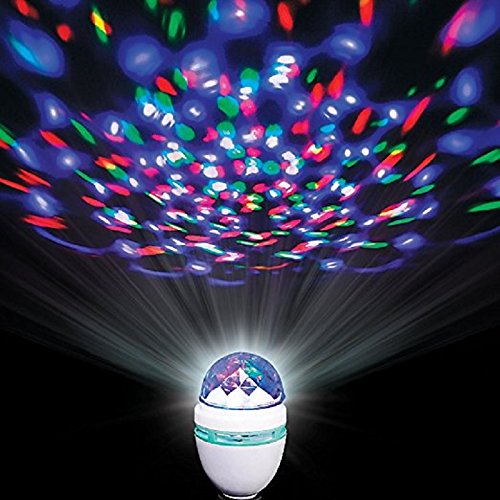 Rhode Island Novelty 3W LED Multi Color Disco Rotating Bulb