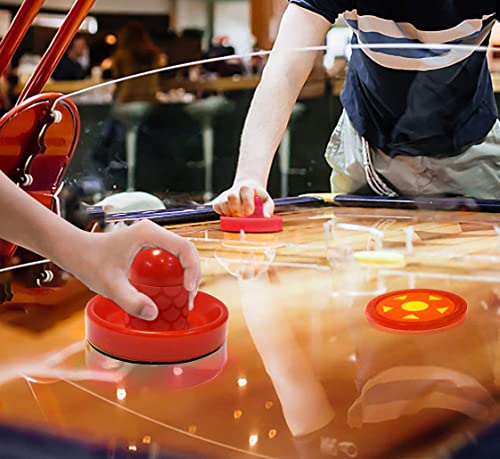Joovon Air Hockey Pushers And Air Hockey Pucks , Non-Slip Strikers And Dynamic Pucks For Air Hockey Table Game For Adults,Replacement For 7Ft And 8Ft Fullsize Tables (Red And Blue With 2.95" Pucks) #TOP5