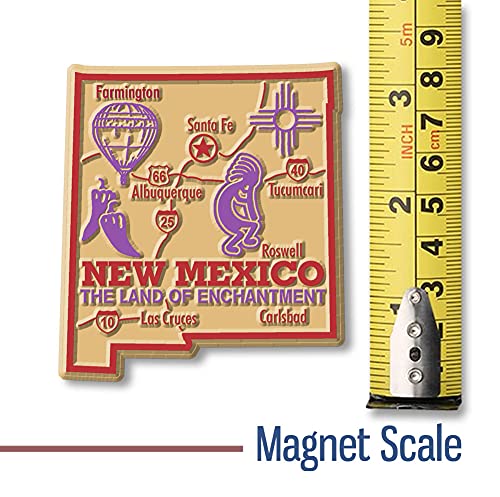 Imán decorativo New Mexico Giant State de goma 2.8 x 3.1 pulgadas miniatura 2