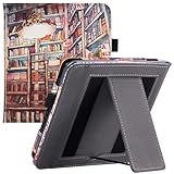 BOZHUORUI Case for Kobo Libra Colour 2024 | Built-in Foldable Stand & Hand Strap | with Auto Sleep/Wake & Pen Holder | PU Leather Sleepcover fits 7