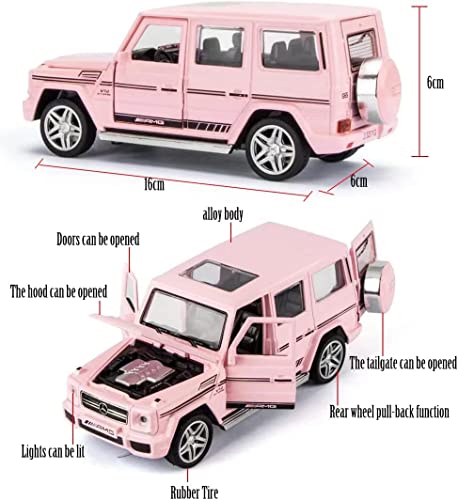 Image of Alloy Car Model Diecasts Metal Toy with Sound /Light /Pull-Back Off-Road Vehicles Car Model Collection Kids Toys Gift Multicolor Pack of 1 (1:32 AMG G65)