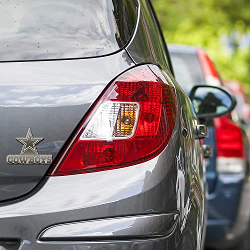 Image of Rico Industries NFL Football Standard Oval Antique Nickel Auto Emblem for Car /Truck /SUV