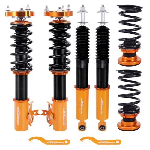 maXpeedingrods Coilovers for Honda Civic 2006-2011 for Acura CSX 2006-2011 Height Adjustable Coilovers Suspension Kit Struts Preset Damping Shock Absorber Lowering Kit