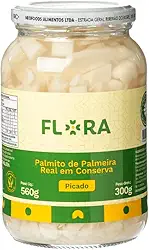 Palmito Palmeira Real Picado Flora 300g.