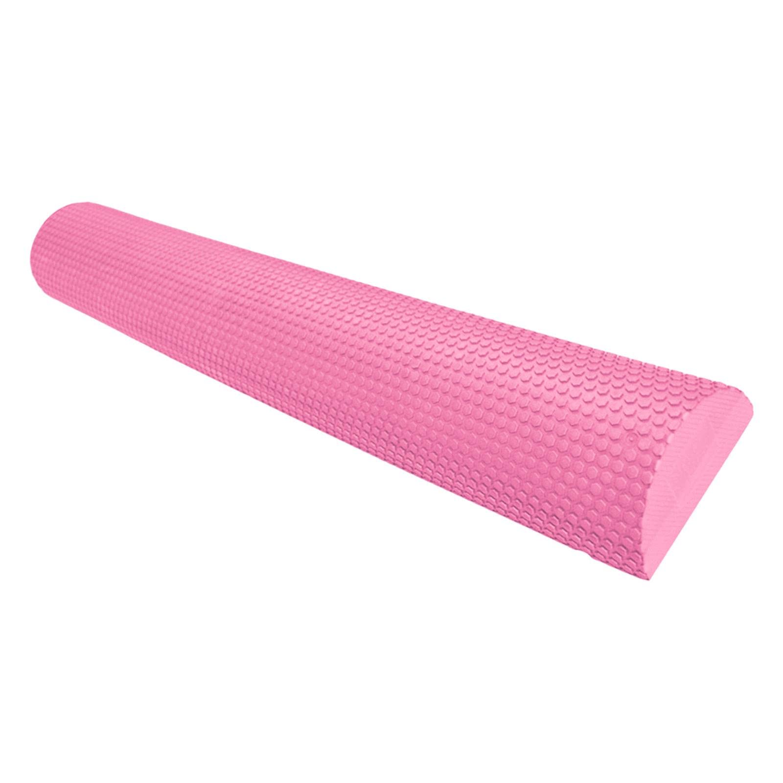 perfk Mezza Foam Roller Rullo Allenamento Muscolare Massaggio Equilibrio Eva Densità Elevata Design Unico Leggero Resistente Adatto per Casa Palestra