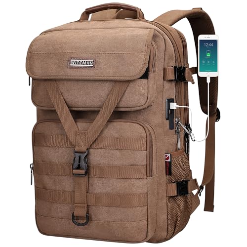 WITZMAN Vintage Canvas Travel Backpack