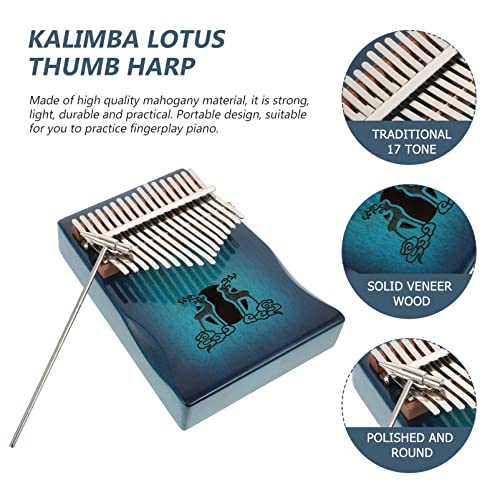BIENKA Kalimba Thumb Piano 17 Keys: Portable Mbira Finger Piano avec Tuning Hammer Professional Thumb Piano Piano - Les Beatles, Paul McCartney, John Lennon, RIngo Starr, George Harrison BIENKA Kalimba Thumb Piano 17 Keys: Portable Mbira Finger Piano avec Tuning Hammer Professional Thumb Piano Piano – Image 3