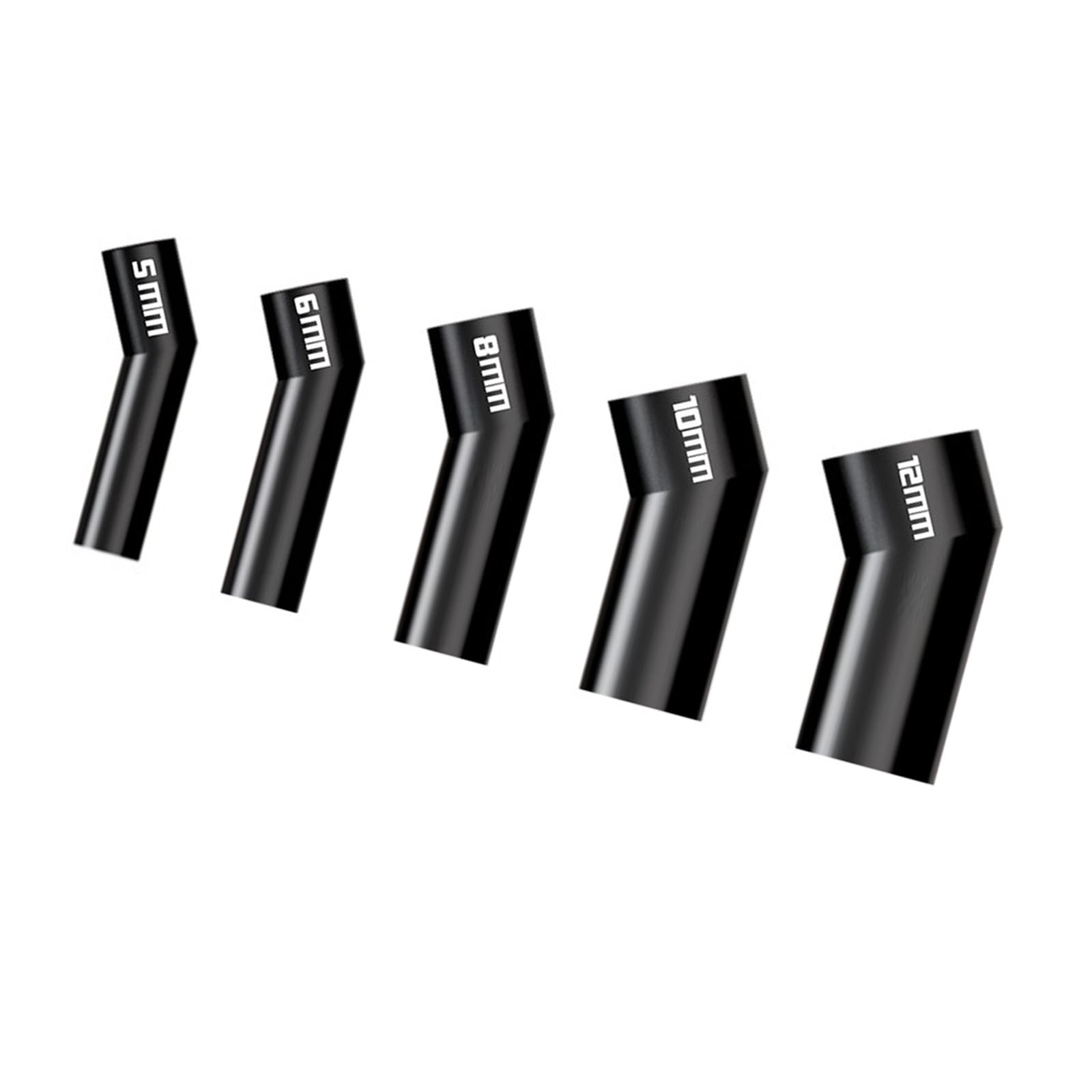 Jazuaiao Multicolor 5Pcs Hot Air Nozzle Extension Sleeve For 861Dw Heating Station Replacement Mouth Diagonal Air Nozzle Silicone Welding