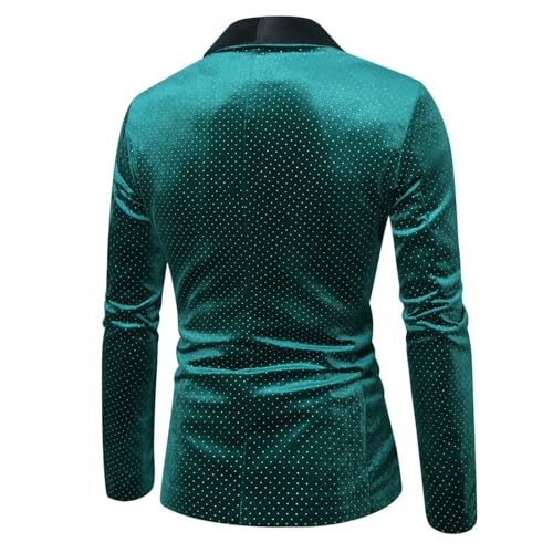 Sequin Blazer Men Shiny Party Prom Wedding Tuxedo One Button Suit Jackets Sparkly 80s 70s Disco Sports Coat2