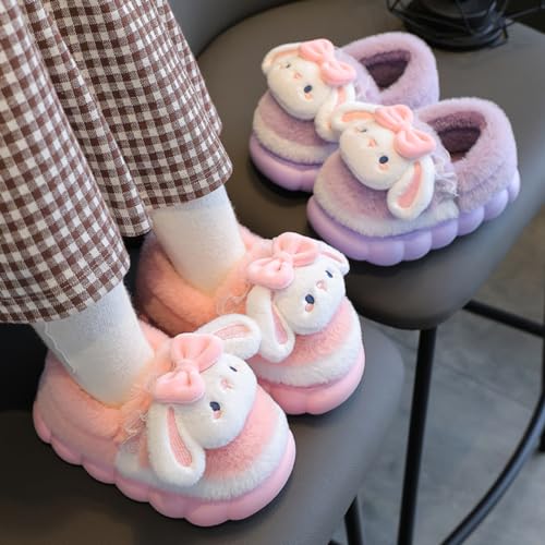 Cartoon Rabbit Slippers Cotton Cute Slippers Animal Slippers for Women Fluffy Slippers Fuzzy House Slippers for Women3