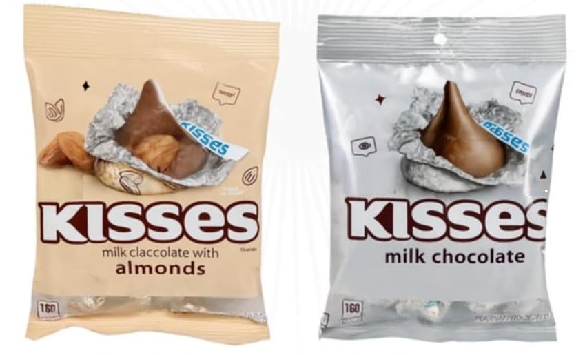 Kisses Almond & Milk Selection | Classic Retro American Candy | Exclusive to INTERGALACTIC SWEETS