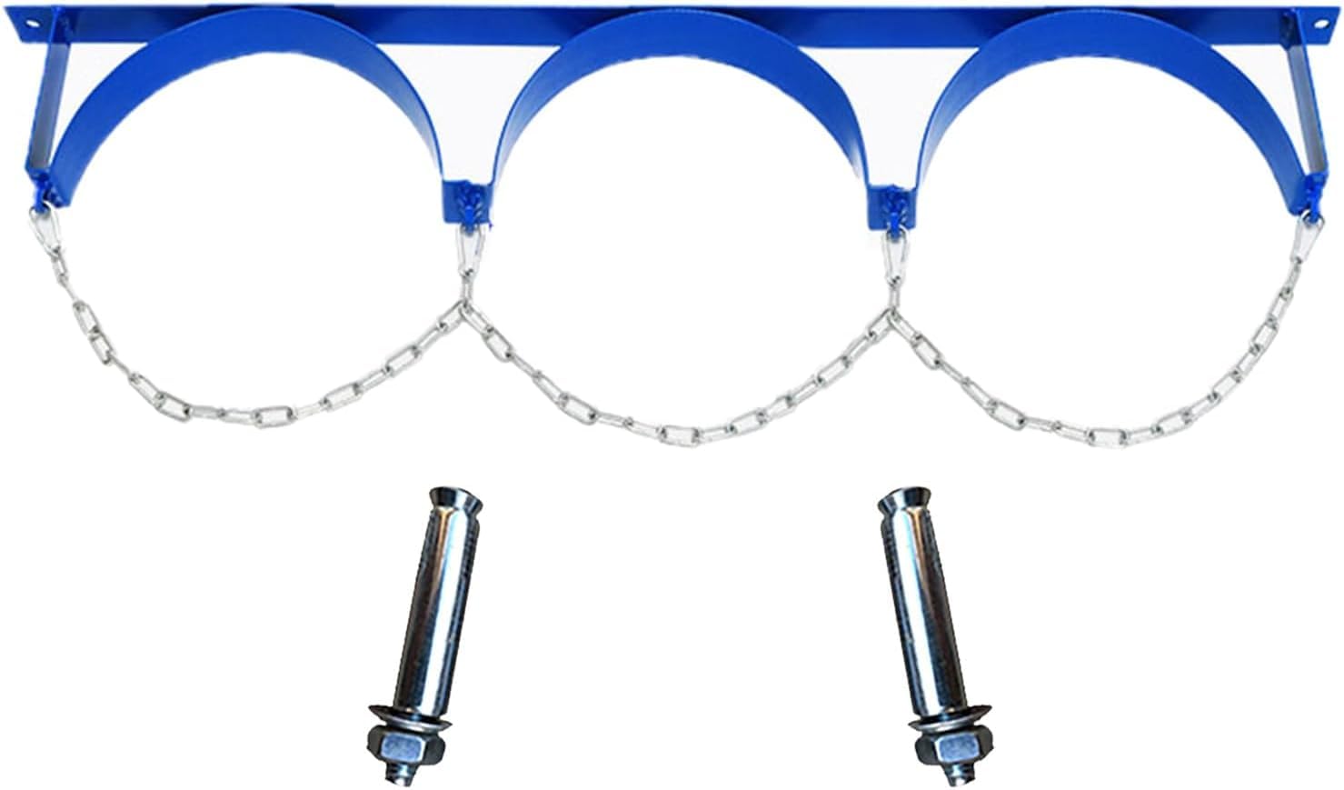 GHHVFEC Oxygen cylinder rack,Steel Oxygen Cylinder Holder for 1-3 Bottles, Wall-Mounted Gas Storage Rack, Nitrogen/Argon/Propane Bottle Stand for Home, Hospital, Workshop - 95cm (37.4")