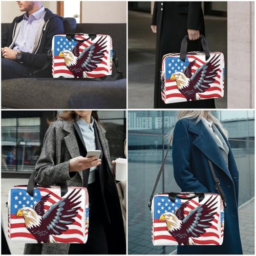 Bolsa para portátil 15.6-16 pulgadas con diseño bandera USA miniatura 2