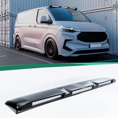 Glossy Black Roof Top Light Lamp Bar LED DRL Fits for Ford Transit 2024 2025