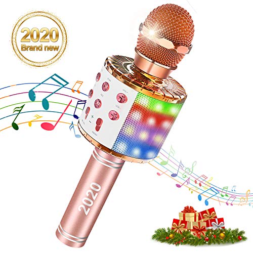 Wireless Bluetooth Karaoke Microphone, 4 in 1 Magic Sound Portable Handheld Home Party