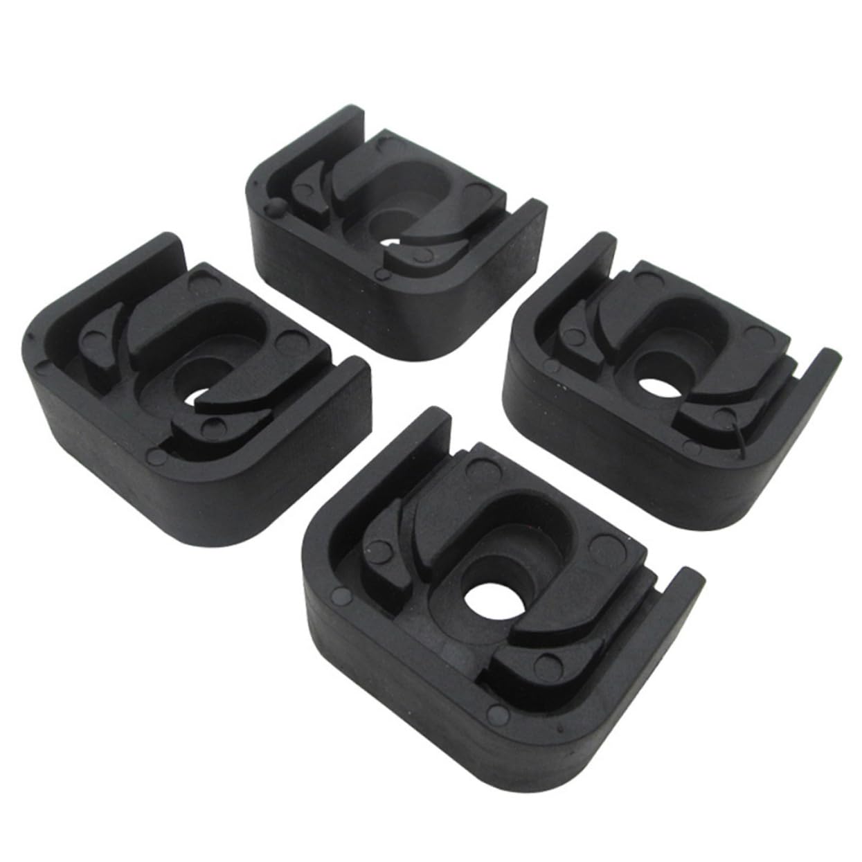 Anti-vibratie pads - 4 stuks harde rubberen anti-vibratie pads, airconditioner vibrerende isolator, rubberen schokabsorberende beugels | Apparaat isolatie voor wasmachine HVAC wasdrogers