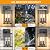 Dusk to Dawn Outdoor Lighting Fixtures Wall Mount, Outside Exterior Front Porch Lights for House, Sensor Wall Sconce Lantern Lamp, Waterproof Black Coach Lights for Garage Patio (2 Pack)
