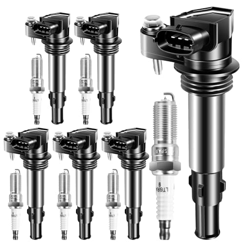 STZJAYE UF375 Ignition Coils Iridium Spark Plug Set of 6