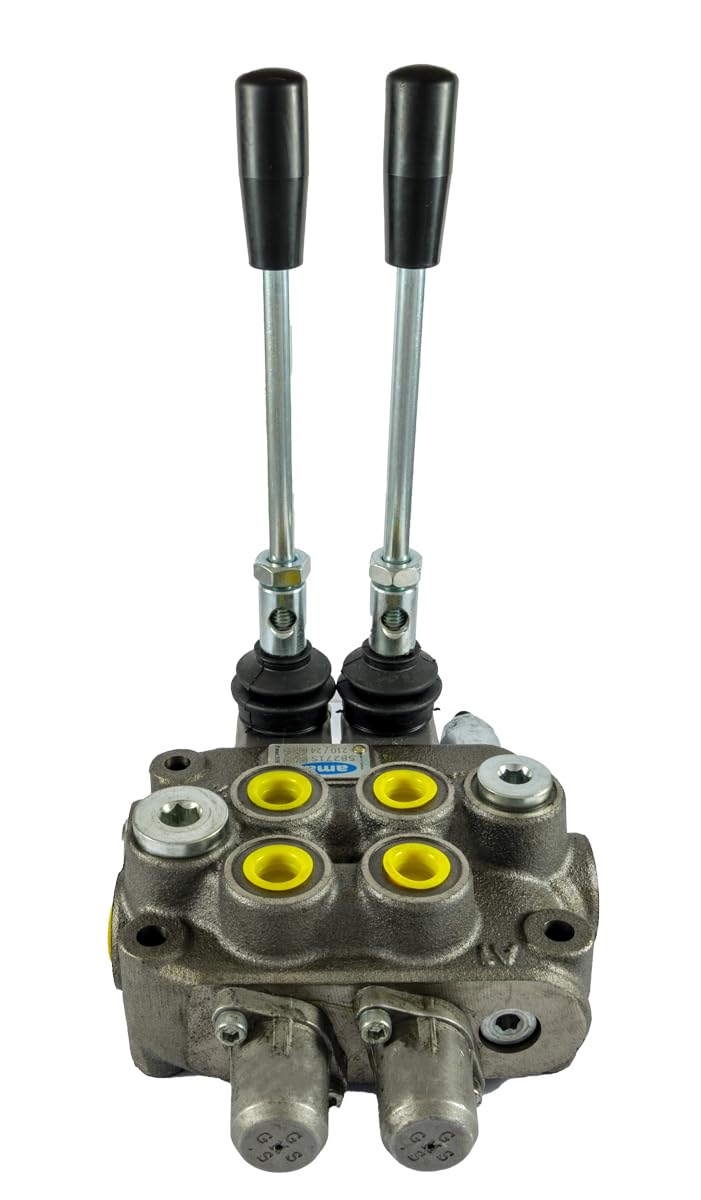 Dispensador hidráulico Ama: dispensador hidráulico de 2 palancas, tipo base, 3/8", 40 litros, 180 bar