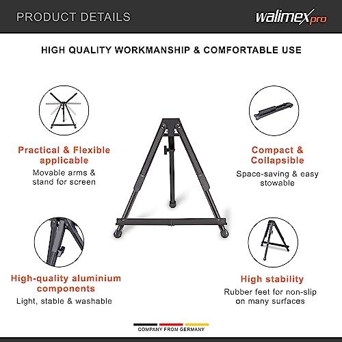 Walimex pro aluminum table easel 40x60cm I ideal studio easel, table easel & field easel I for canvases up to HxD: 40x60cm - Image 3
