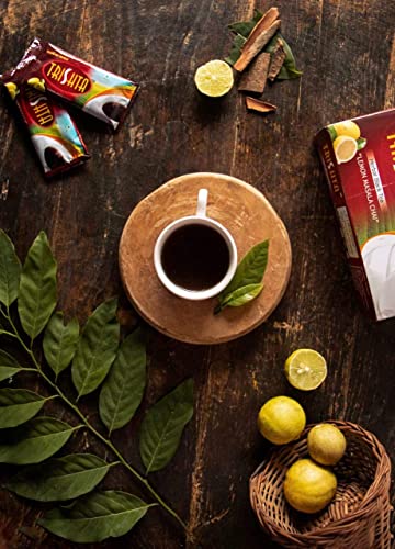 Image of Trishta Lemon Masala Green Tea Box | Healthy Tea | Loaded Herbs | Antioxidant | 30 Seconds To Prepare | 100% Natural | No Preservatives,100 Grams