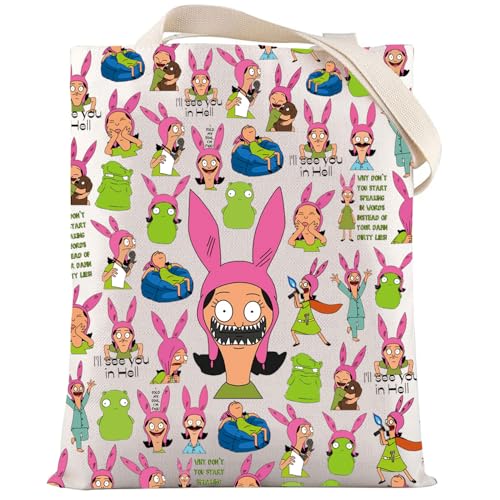 LEVLO Louis Bolsa de cosméticos Belcher presente para fãs Bob Family Bolsa com zíper Louis Cartoon TV Show Merchandise, I'll See You TG