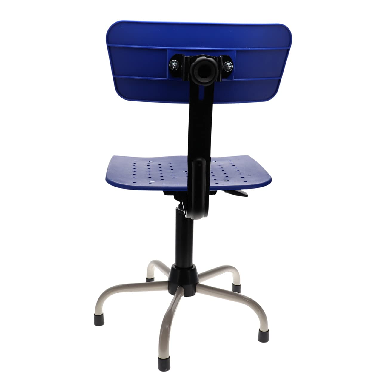 Silla Industrial para máquina de Coser con pistón de Gas - Color Azul
